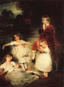 Sir Thomas Lawrence The Children of Ayscoghe Boucherett oil painting on canvas